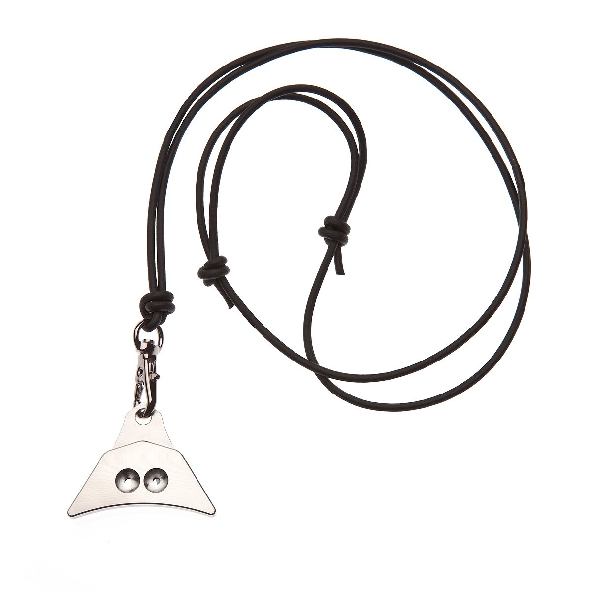 Logan 304 Turbo Shepherds Whistle & Leather Lanyard, Edelstahl