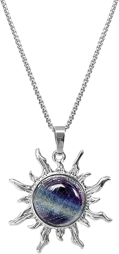 Miniatura 8 de Rose Quartz Necklace, Handmade Sun Pendant Necklace, Real Pink Crystal Necklace for Healing, Protection, Reiki Rose Quartz Jewelry for Women