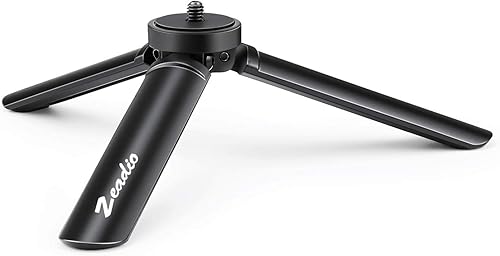 Zeadio Mini trípode de metal, carga máxima de 44.1 lbs/44 libras, trípode de mesa de escritorio, se adapta a Smooth 4, Crane Plus, Crane 2, Osmo