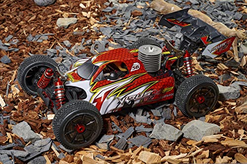 Carson 500204033 Buggy Virus 4.0 Pro 1:8 V32 2.4G – RC Verbrenner, 4WD, bis zu 90 km/h schnell, Offroad, ferngesteuertes Auto, hochwertig, unisex-adult