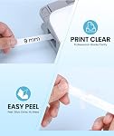 9mm Label Maker Tape TZe-221 Compatible with Brother PT-D210 PTH110 PT-H200bp PT-D200 PT-1880 Tape 3/8 Inch TZ Tze Tape TZe221 P Touch Label Tape Label Maker Tape Refills 9 mm, 5 Pack