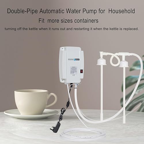 Miniatura 2 de Sistema de bomba dispensadora de botellas de agua, tubo doble para cocina, bomba de agua eléctrica de 110 V para refrigerador de alto caudal, bomba