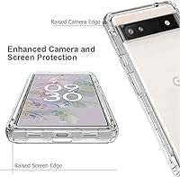 Vista 3 de Funda de teléfono a prueba de golpes compatible con Google Pixel 6a, con protector de pantalla de vidrio templado -Astronaut