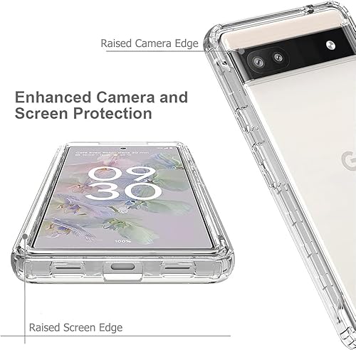 Miniatura 3 de Funda de teléfono a prueba de golpes compatible con Google Pixel 6a, con protector de pantalla de vidrio templado -Astronaut