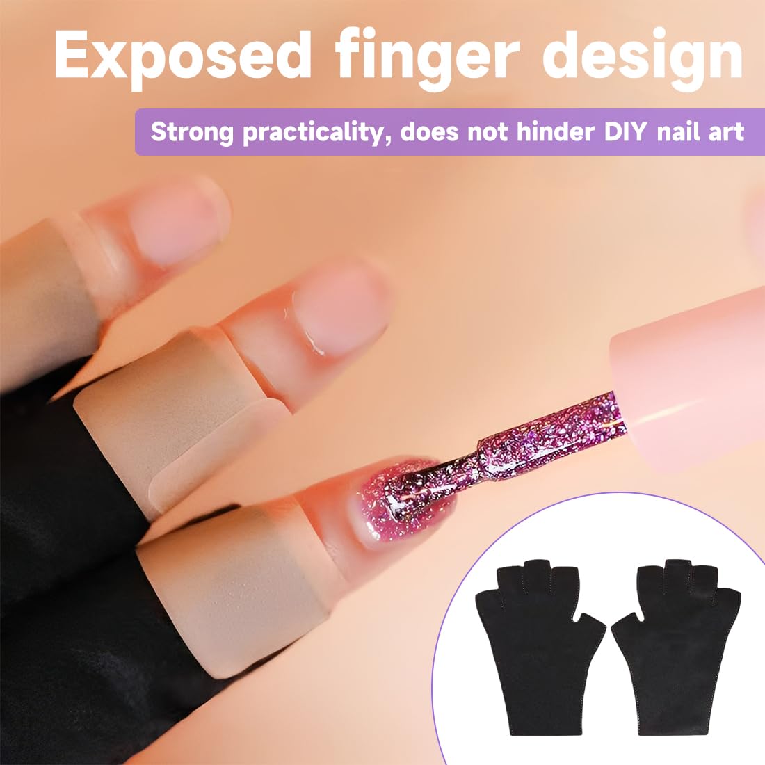 Lampada UV Unghie Portatile Mini Luce Rossa LED Asciugatore Gel Ricaricabile USB-C 300mAh 3W con Timer 30/60s Professionale per Manicure Ricostruzione Unghie