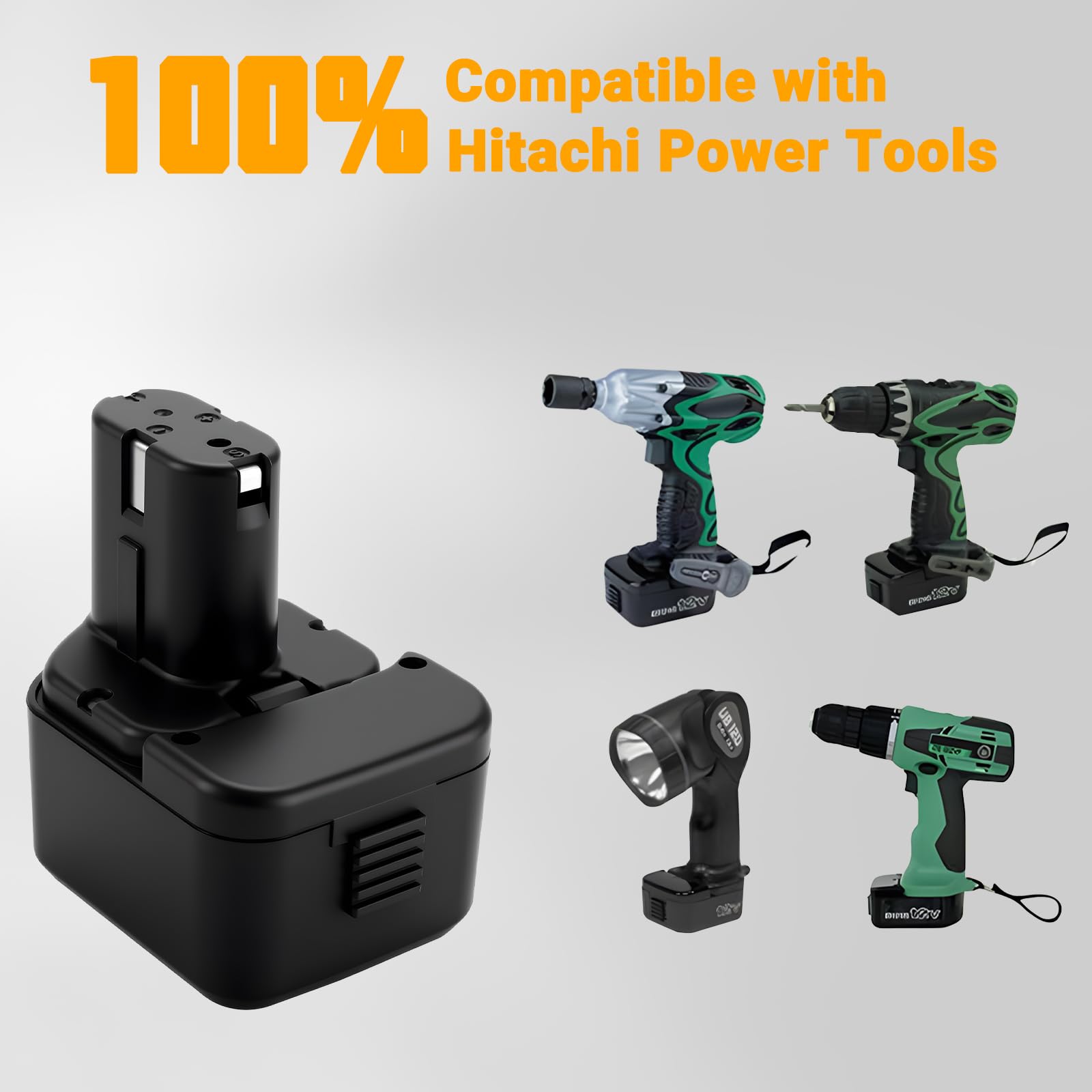 2 Baterías 12V 3.5Ah Ni-MH Para Hitachi EB1212S Y Taladros – Reemplazo Directo, Larga Duración