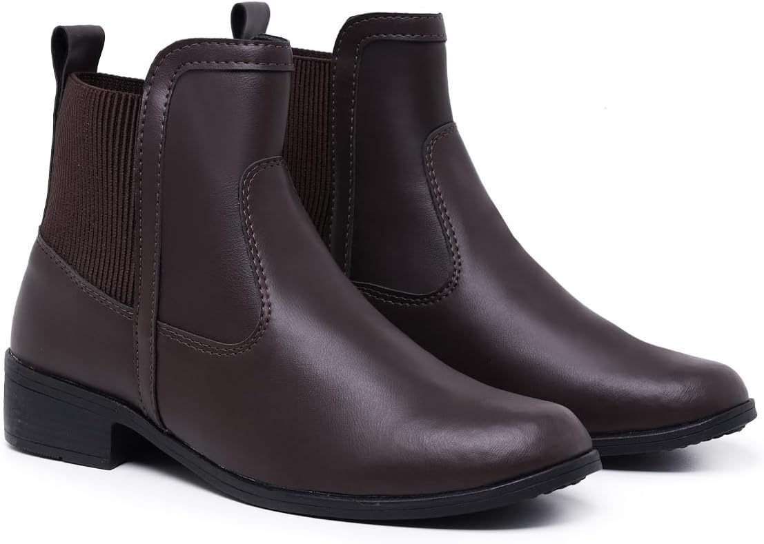 Bota Feminina Cano Curto Alice com Elástico Lateral