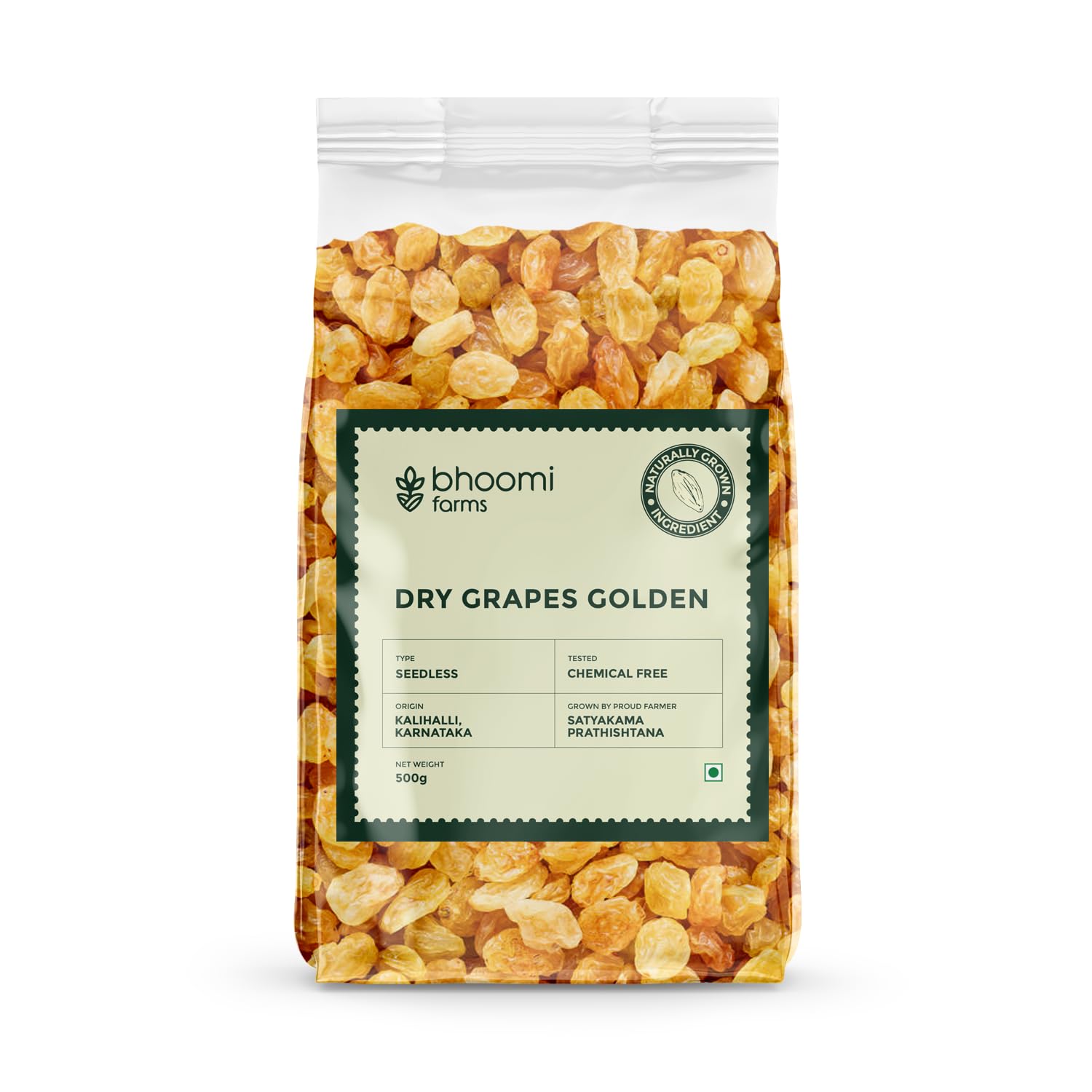 Bhoomi Farms Chemical Free Seedless Golden Raisins 500g Value Pack | Kishmish Dry Grapes | Nutritious | Rich in Fibre (B0D7SQ4NVC) Amazon Price History, Amazon Price Tracker