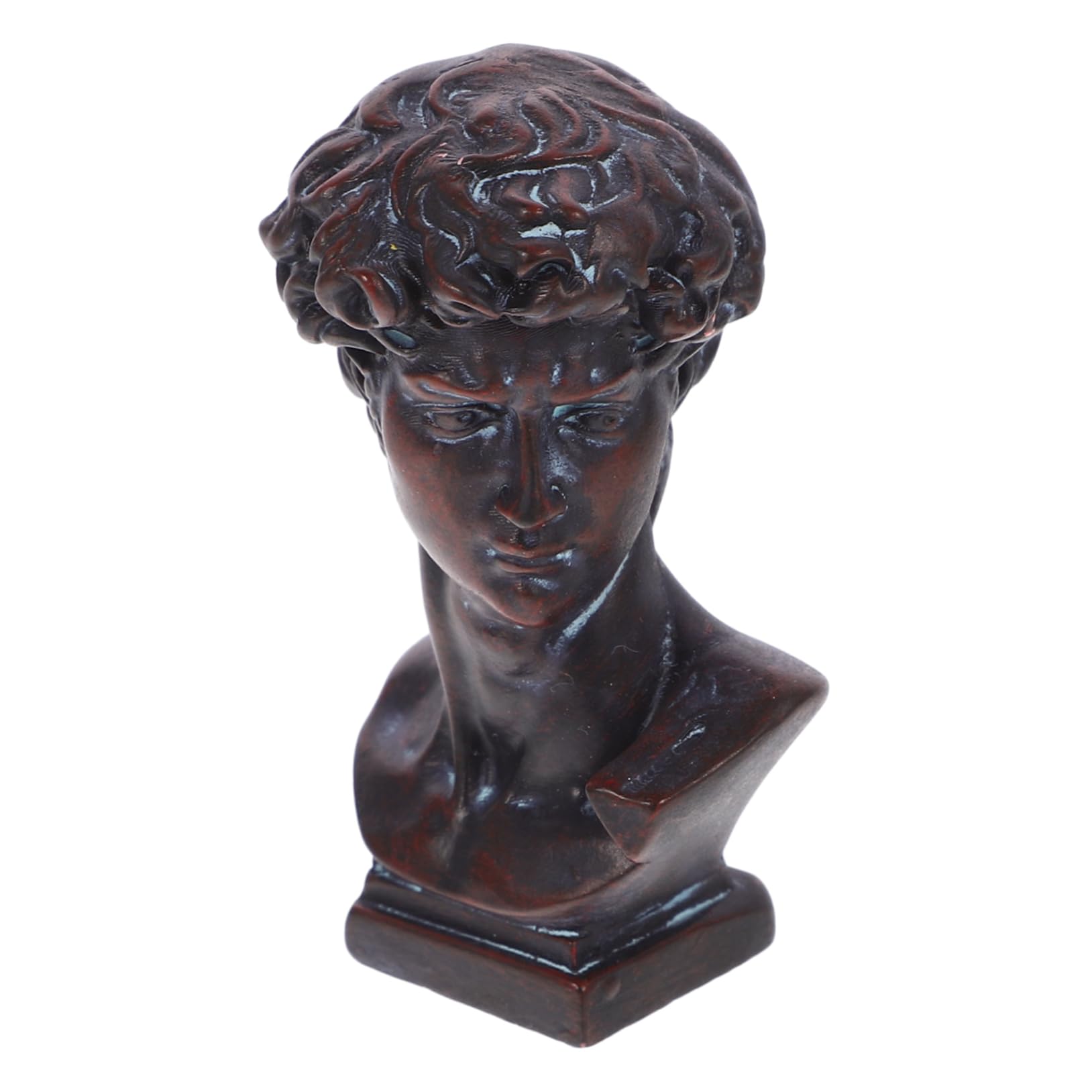 PRETYZOOM Columna Romana Decoración Resina David Escultura Estatua Griega De David David Escultura David Artesanía Decoración David Decoración Resina Estatua Griega Decoración Resina