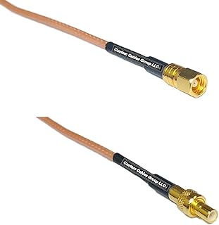 0.5 feet RG316 SMC Female to SMB Male RF Pigtail Coaxial Cable