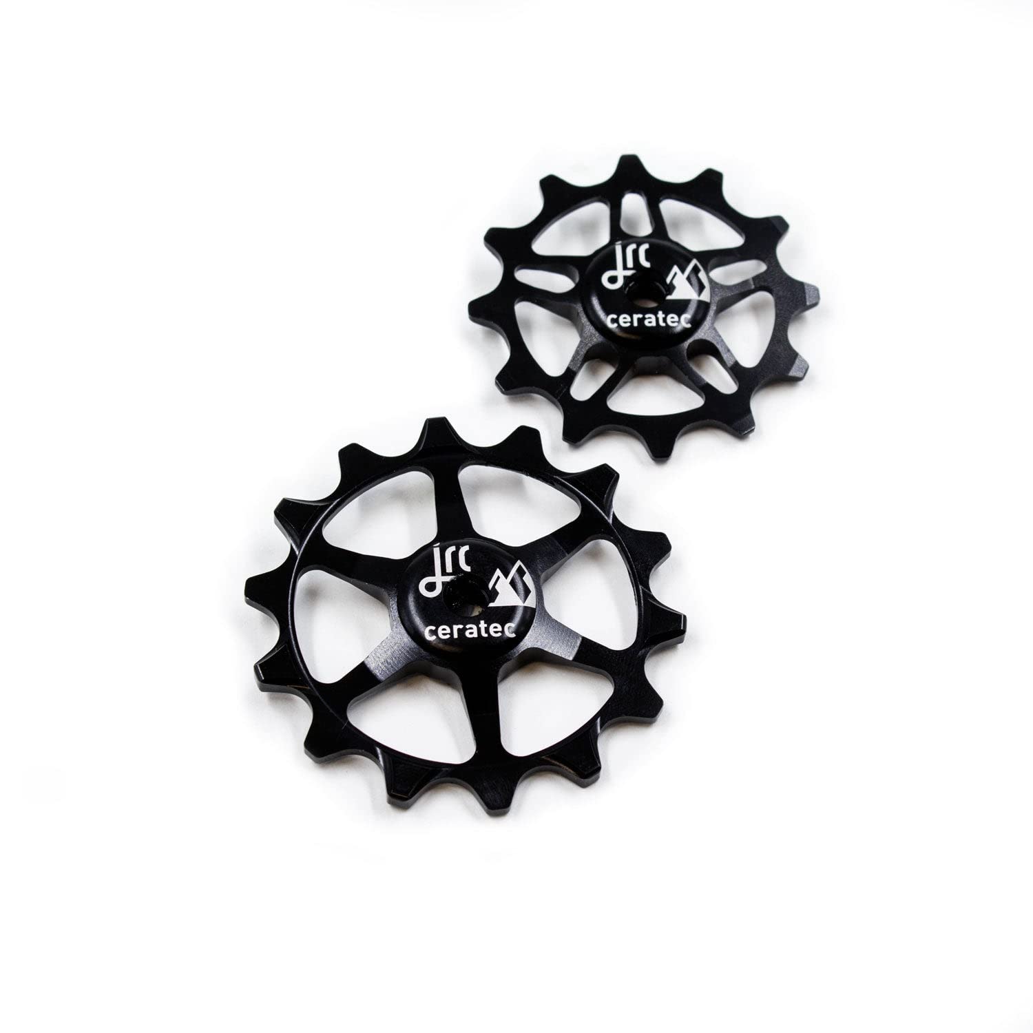 JRC Components Ceramic Derailleur Pulley Wheel | Pair of 14&12T Jockey Wheels Hybrid Ceramic Bearing - MTB Bike Rear Derailleur Pulley Wheels | Hybrid Ceramic Pulley Wheels