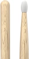 Vista 4 de ProMark Baquetas de batería Classic Attack 727 Shira Kashi Oak Baquetas, punta ovalada de nailon, un par
