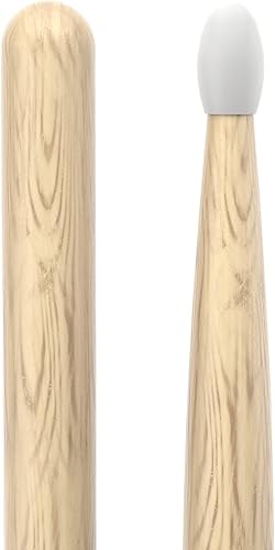 Miniatura 4 de ProMark Baquetas de batería Classic Attack 727 Shira Kashi Oak Baquetas, punta ovalada de nailon, un par