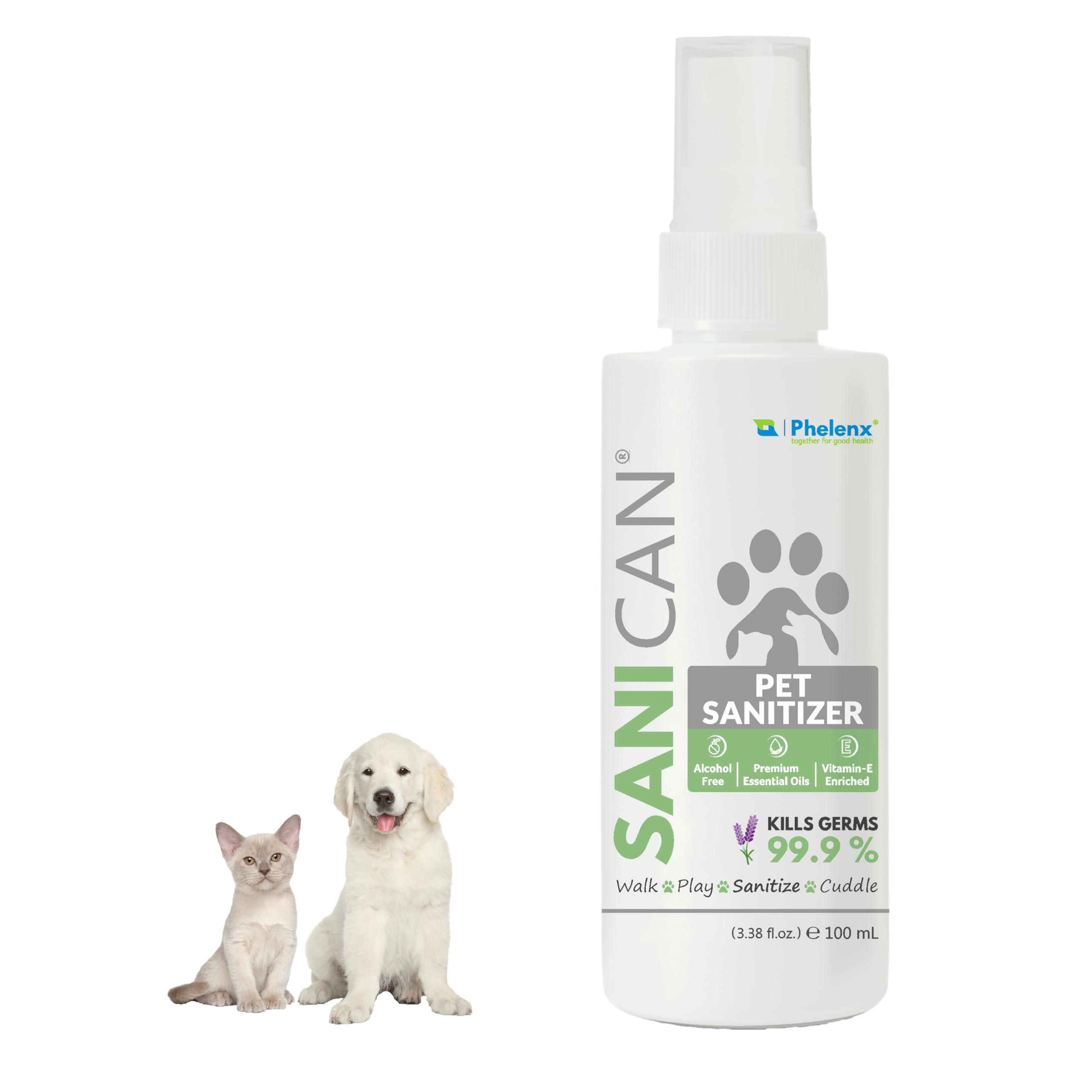 SANICAN Pet Sanitizer 100 ml (First in India Alcohol-Free Paws & Coat Sanitizer for Dogs & Cats) (B089FM2VMT) Amazon Price History, Amazon Price Tracker