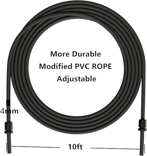 Miniatura 6 de Cuerda de saltar para hombres, mujeres y niños, jumprope de alta calidad con doble rodamiento de bolas, giro de 360 grados, cuerda de saltar con