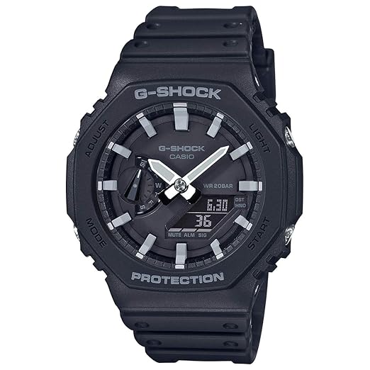 Casio Analog-Digital Black Dial Men's Watch-GA-2100-1ADR (G986)