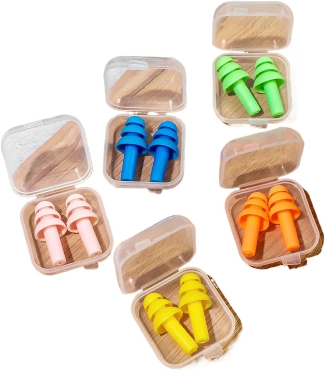 Swimming Ear Plugs 120pcs Soft Ear Plug Waterproof Comfort Colorful Silicone Earplugs Protection Sound Insulation Anti-Noise for Sleep Swimming for Adults(Pink)
