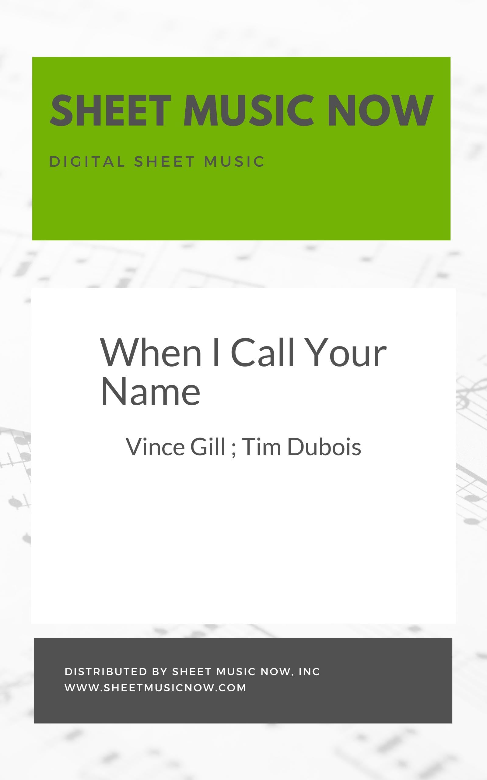 When I Call Your Name