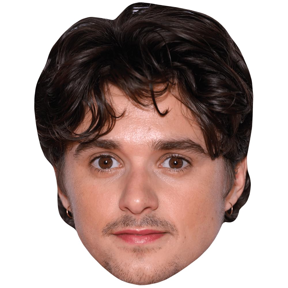Celebrity Cutouts Lifelike Brad Simpson (Stubble) Celebrity Mask, Flat Card Face, Fancy Dress Mask