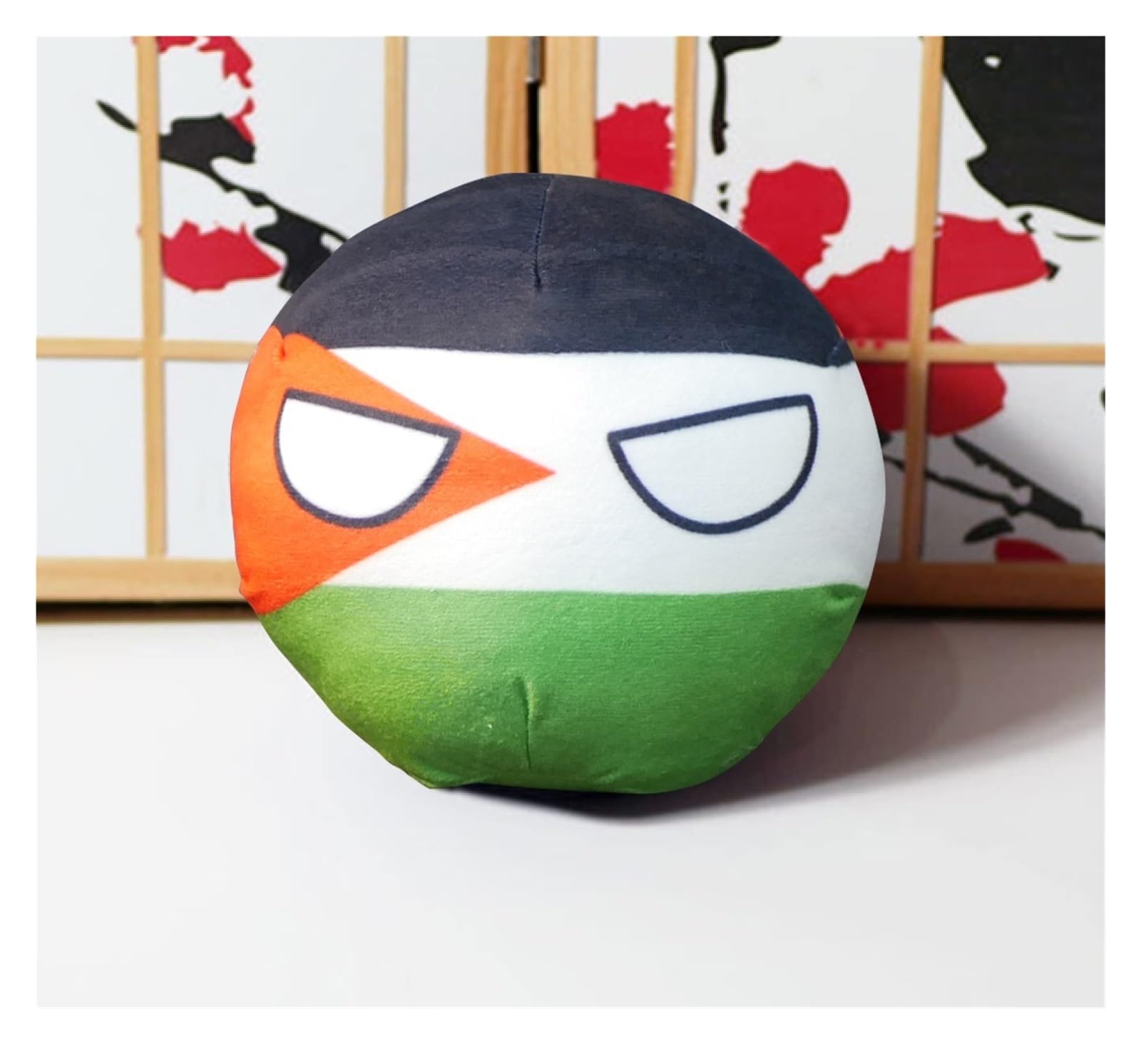 GANGKJDS Country Ball Plush - 20cm Poland Ball With National Flag, Cute Plush Toy Gift & Room Decor (Kyrgyzstan)