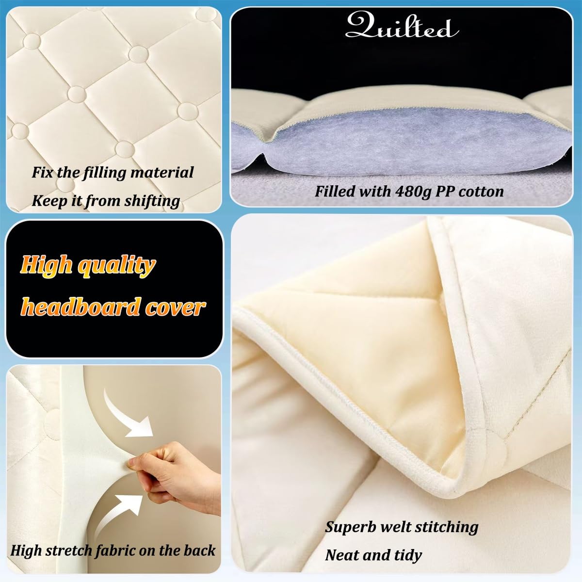 Copritestiera Elastico In Velluto Per Letto Matrimoniale E Singolo – Anticollisione, 180 Cm, Grigio Scuro