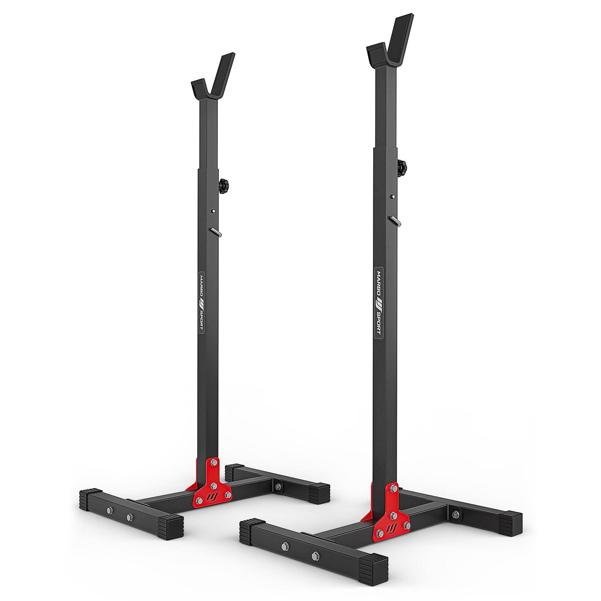 Marbo Sport Set MH25_162KG_Kier 2.0 | Banco de Pesas Ajustable + Soporte de Pesas MH-S201 + Entrenador de piernas + jalón Lateral + Banco Scott + Barra/Juego de Placas de Pesas 113 kg| Made in EU