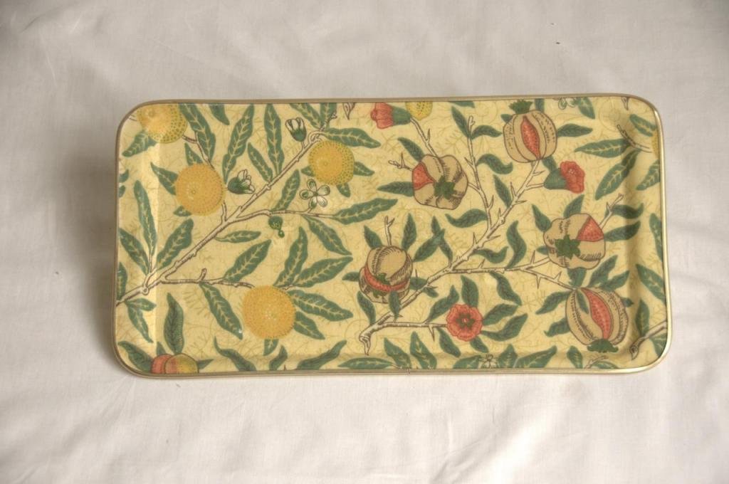Arnold Designs Quality Fibre Glass Tray William 28x18cm Midi William Morris Fruits