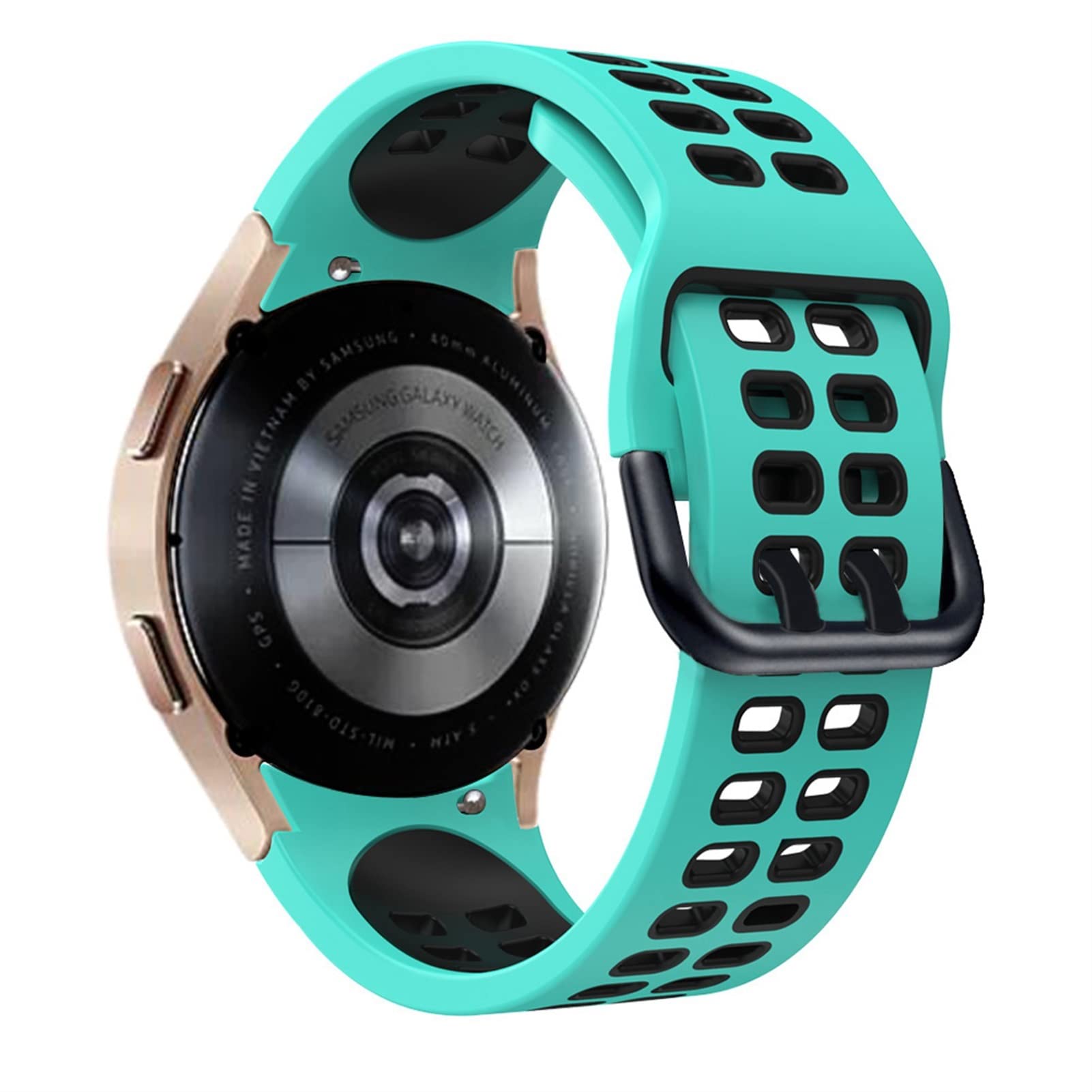 Bracelet montre 20mm silicone compatible Galaxy Watch 4 Classic 42mm