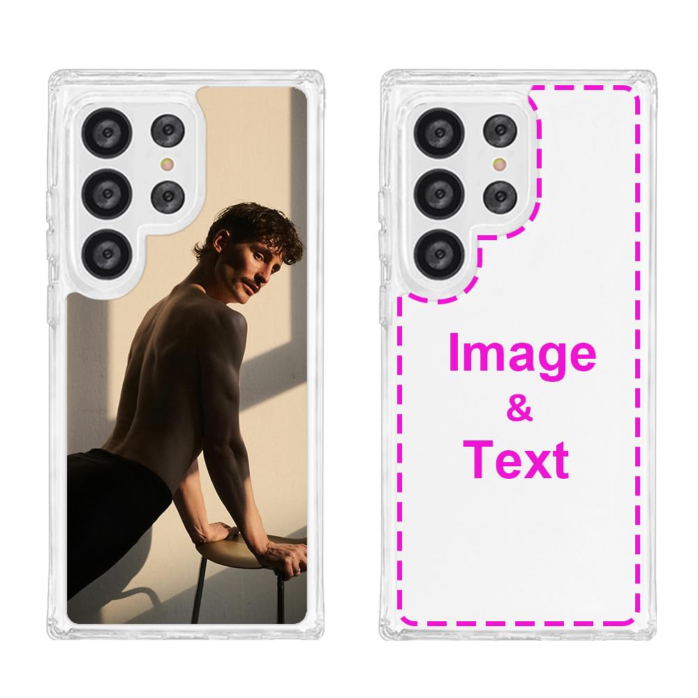 MXCUSTOM Custom Phone Case for Samsung Galaxy S25 Ultra 5G, Customized Personalized Cases with Photo Image Text Picture Design Your Own Phone Covers[