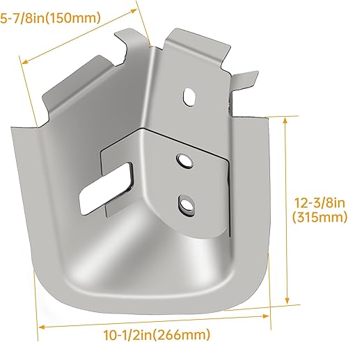 Miniatura 7 de KUAFU Soporte de cabina con sello compatible con Dodge Ram 1994-2002 1500 2500 3500 troquelado con placas de tuercas de repuesto izquierdo y derecho