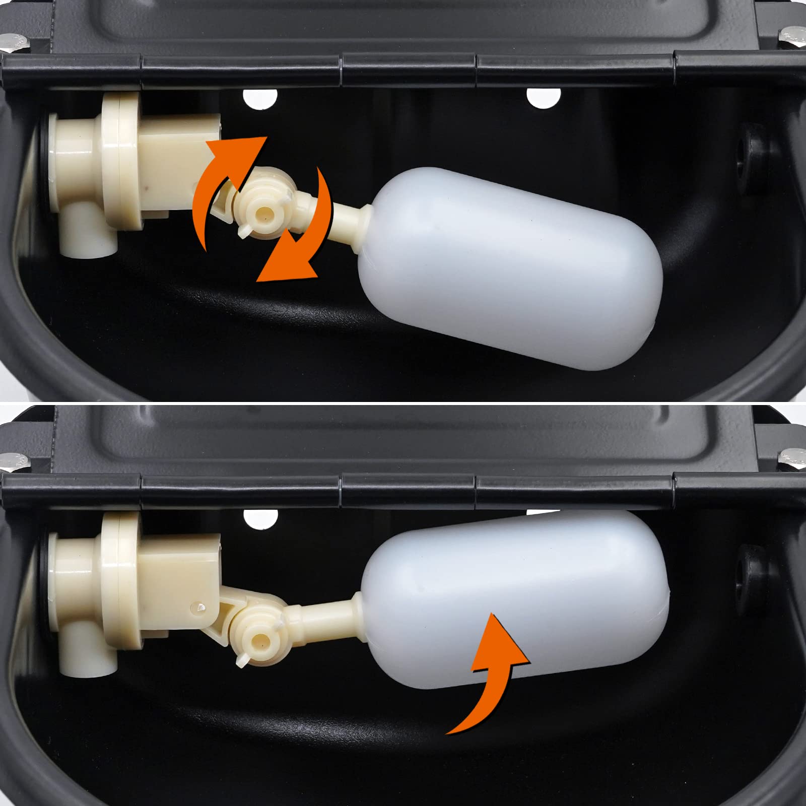 Abreuvoir Automatique pour BéTail avec Flotteur, Abreuvoir en Acier Inoxydable avec Trou de Drainage pour Chevaux, Bovins, Moutons, Porcs, Alpagas et Abreuvoirs pour Chiens