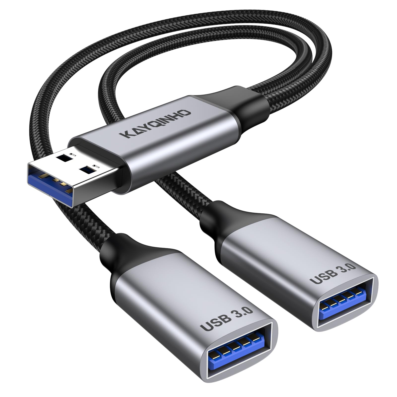 USB 3 0 Splitter 1 in 2 Out USB Splitter Y Cable USB Male to 2 Female Cable