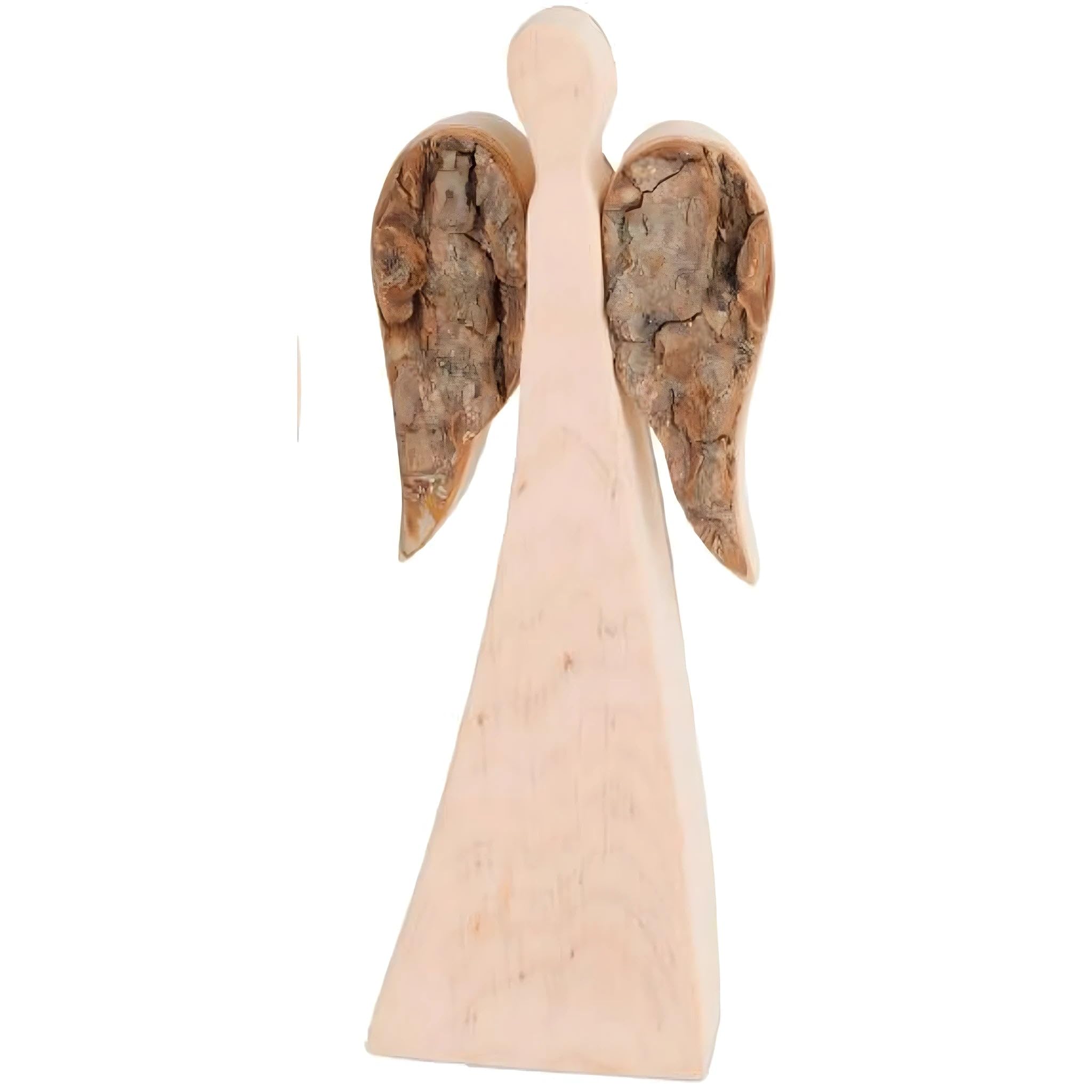 Dolfi | Angel in Bark 18 cm 18 cm | Natural Wood in Val Gardena | Nativity Figure
