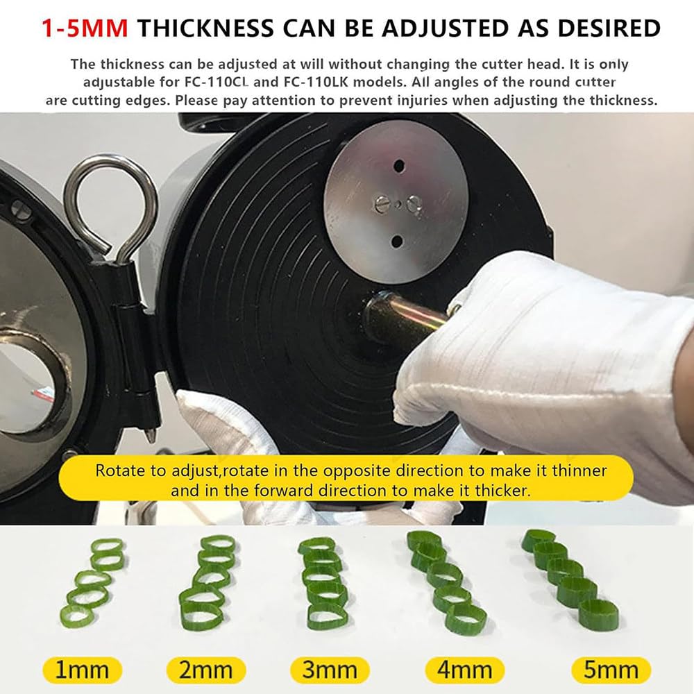 Trituratore elettrico per verdure con spessore regolabile e alta velocità per ristoranti e cucine domestiche