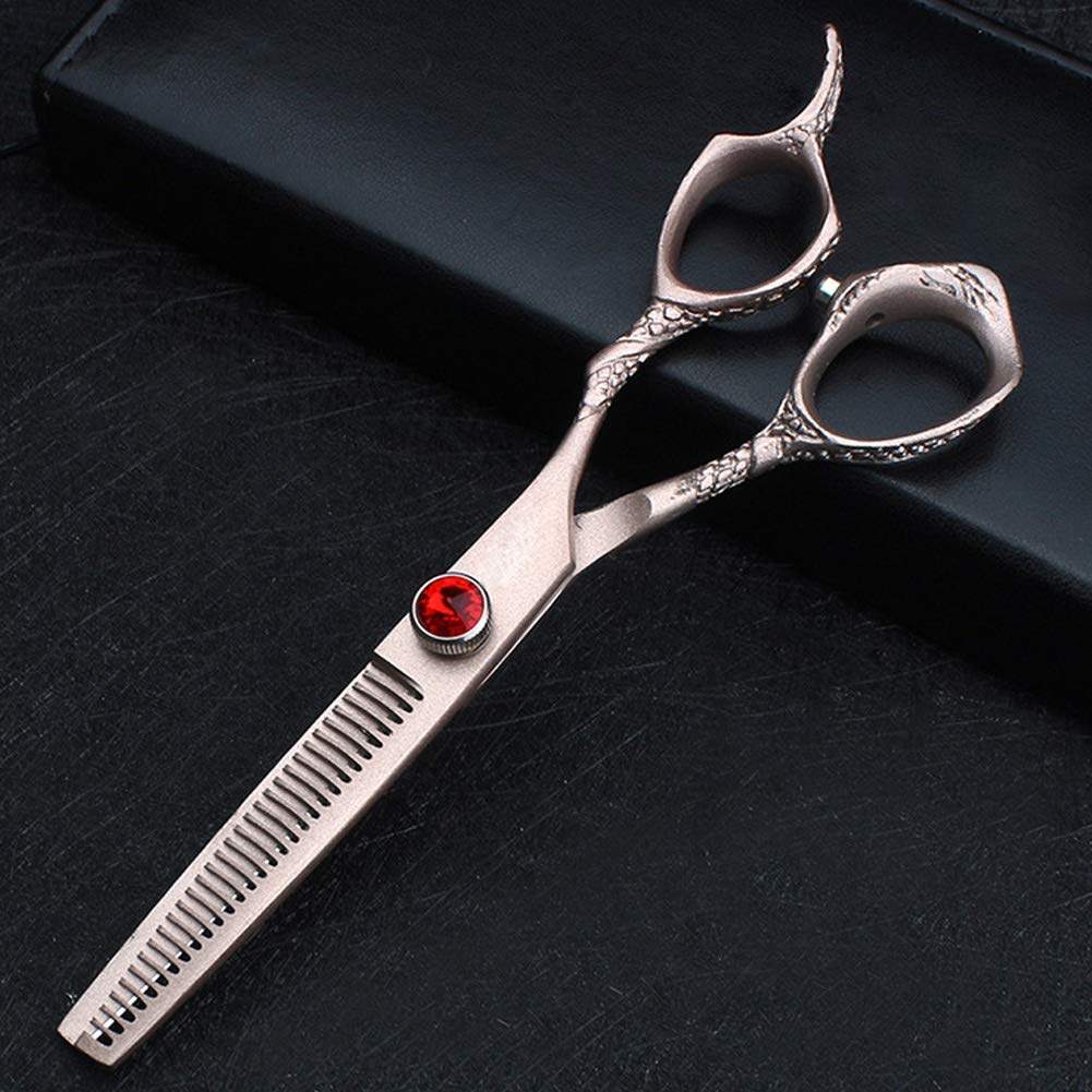 Ciseaux amincissants dents noires pour rafraîchir les cheveux épais
