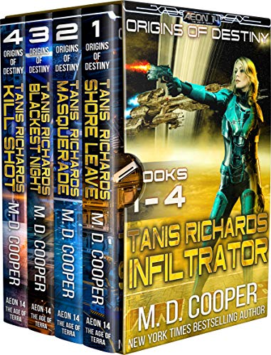 Book cover for Tanis Richards: Infiltrator: Origins of Destiny: Books 1-4