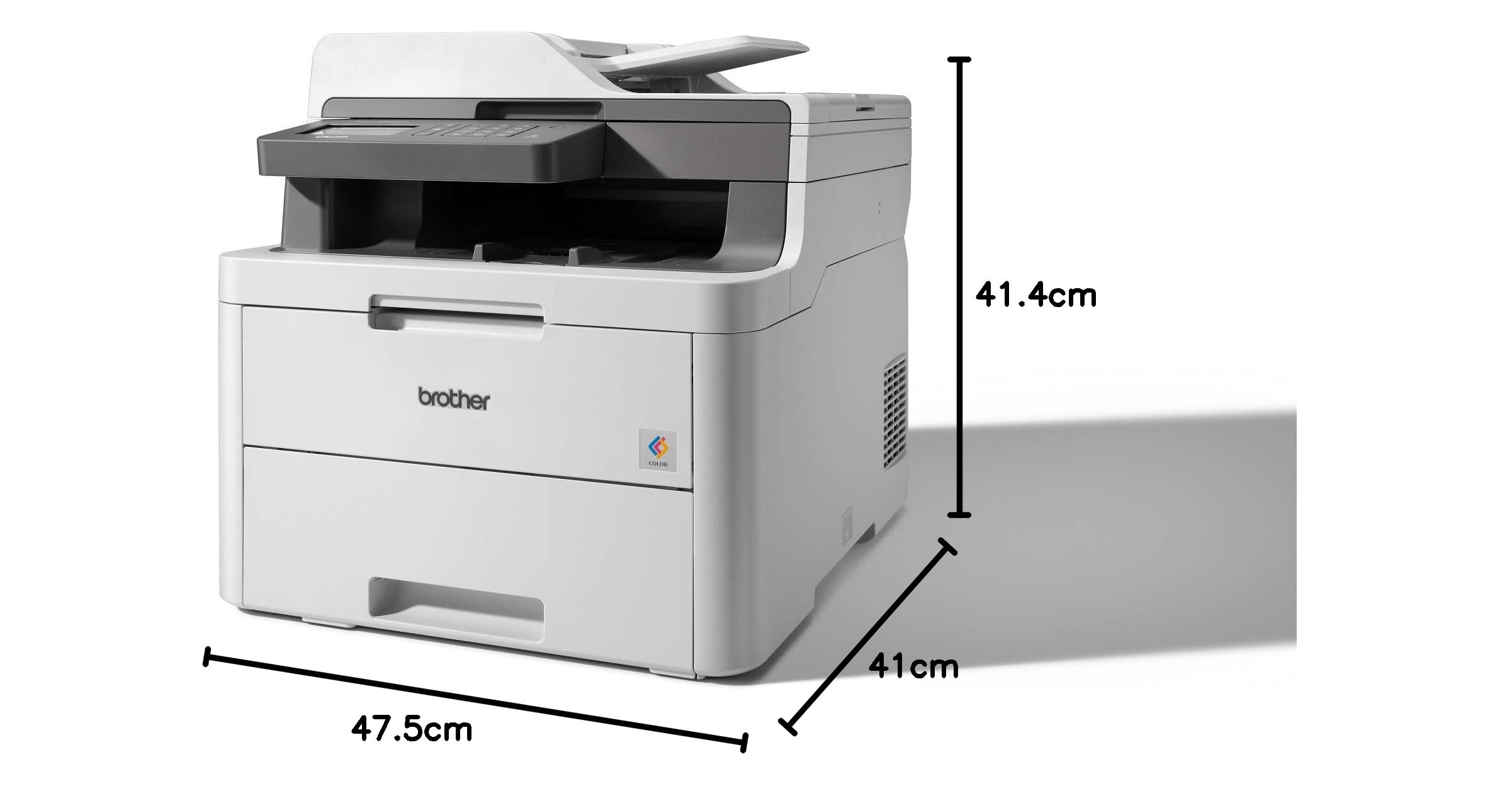 Brother DCP-L3550CDW, stampante multifunzione 3 in 1 (stampa, copia, scansione), laser a colori, fronte/retro automatico, Wi-FI, velocità di stampa fino a 18 ppm