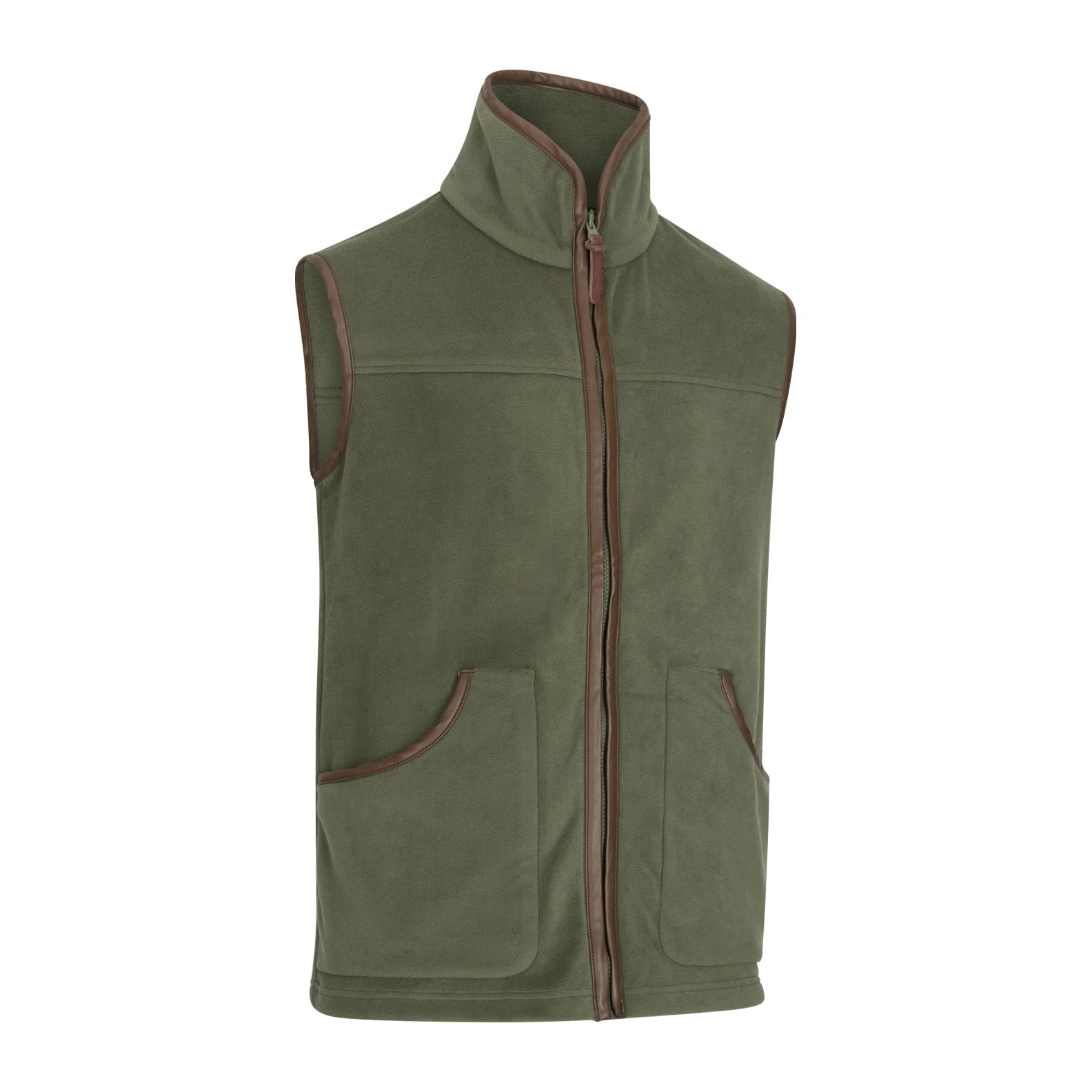 New Forest Clothing Men's Olive New Forest Fleece Gilet (Uk, Alpha, Xl, Regular, Regular, )