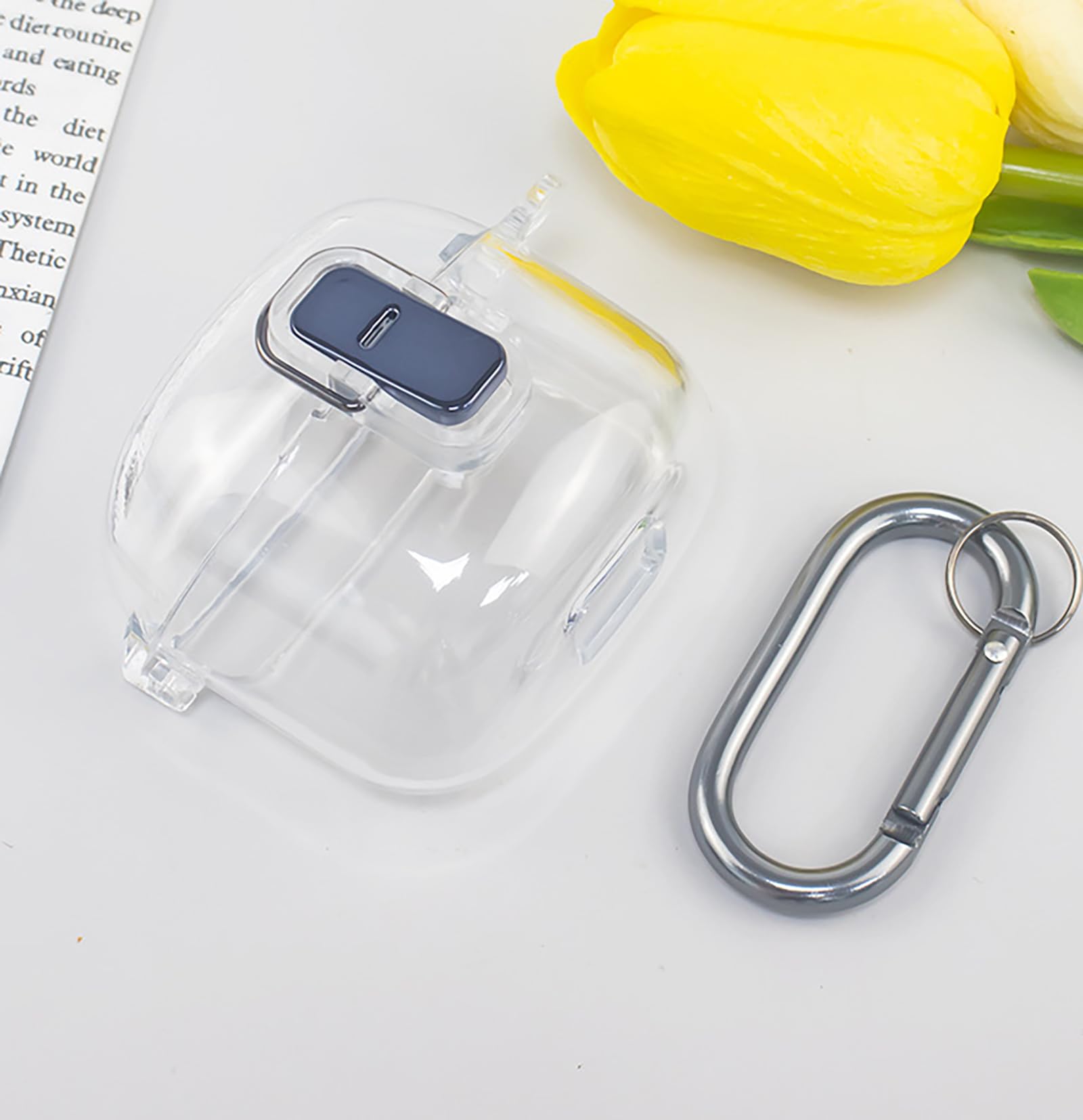 GIOPUEY Clear Hülle Kompatibel mit Airpods Pro 3 2025, TPU Stoßfeste Schutzhülle, Ultradünn, Kein Geruch, Hülle Silikon- Transparent