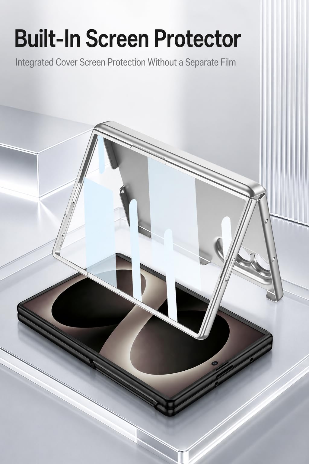 SHIEID Custodia Z Fold 8 per Samsung Galaxy Z Fold8, anello di ricarica