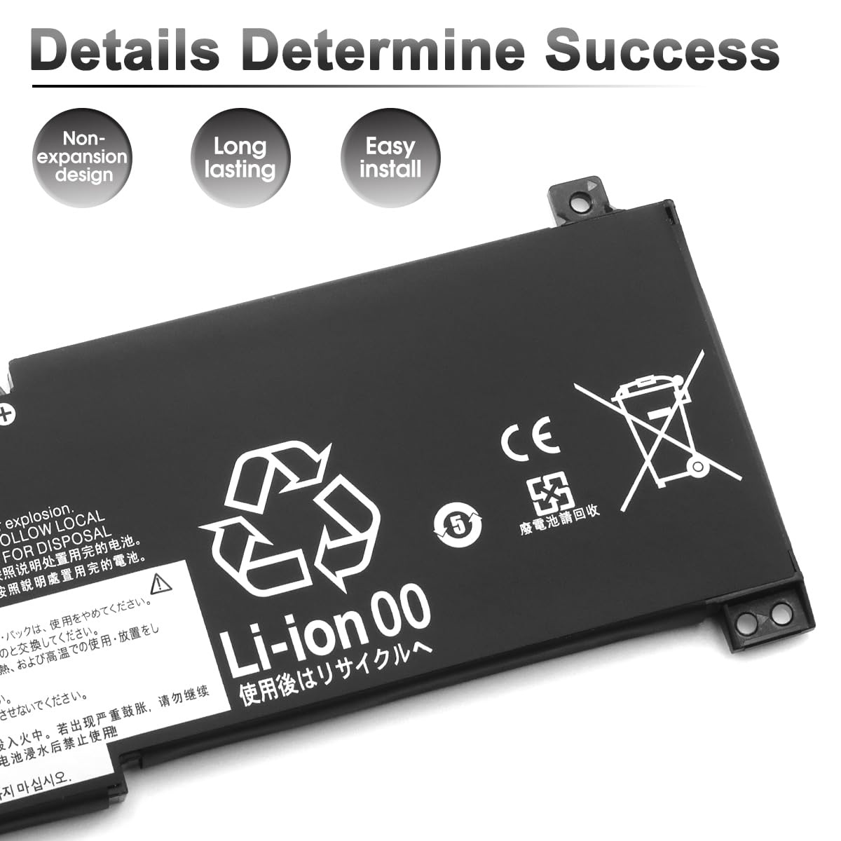 38Wh L20M2PF0 L20C2PF0 L20L2PF0 Batteria per Lenovo IdeaPad 3-14ADA6 3-14ALC6 3-14ITL6 3-15ALC6 3-15ITL6 3-17ADA6 3-17ITL6 / S14 V14 V15 V17 G2-ITL G3-IAP / K14 Series L20L3PF0 L20B2PF0