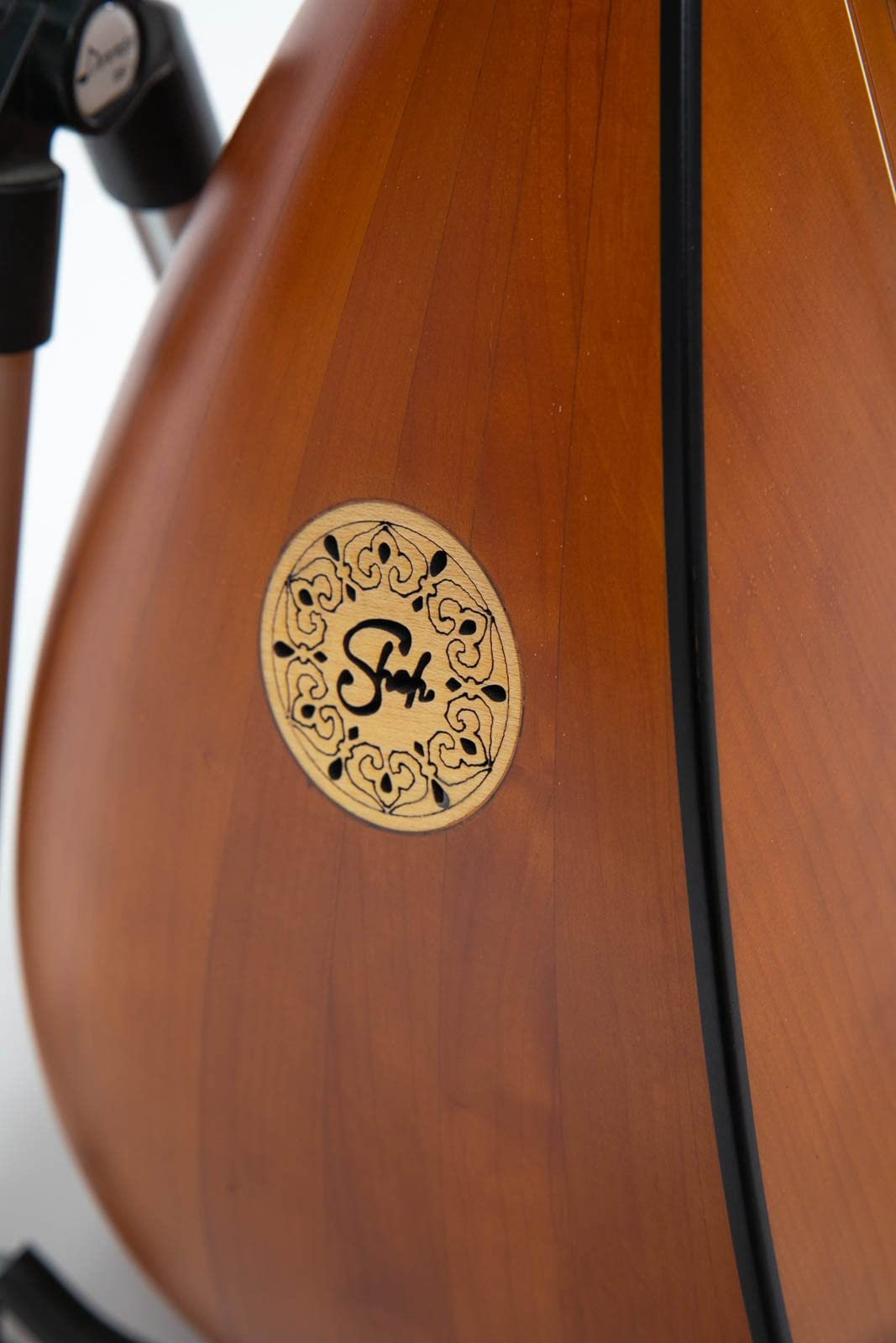 Turkish Baglama Short Neck Saz made of Solid Cherry Wood with built-in Pickup - Image 3