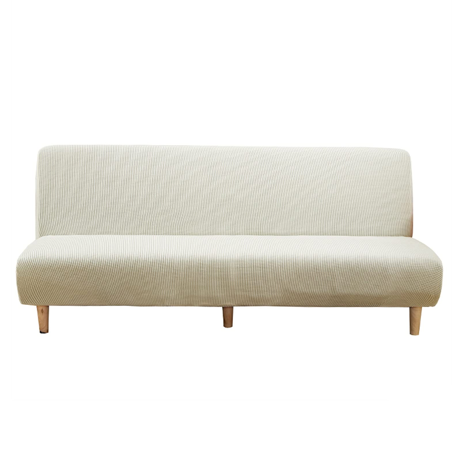 Housse de canapé sans accoudoirs blanc taille L 160-190cm
