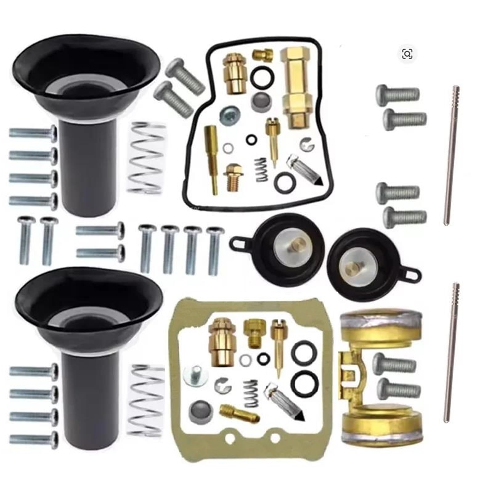 Ajuste De Carburador Kit De Reparación Carburador Motocicleta para Suzuki VS 1400 Intruder 1987-2009 Mantenimiento Reconstrucción El Flotador Y Émbolo Kit Reemplazo(Conjunto 2)