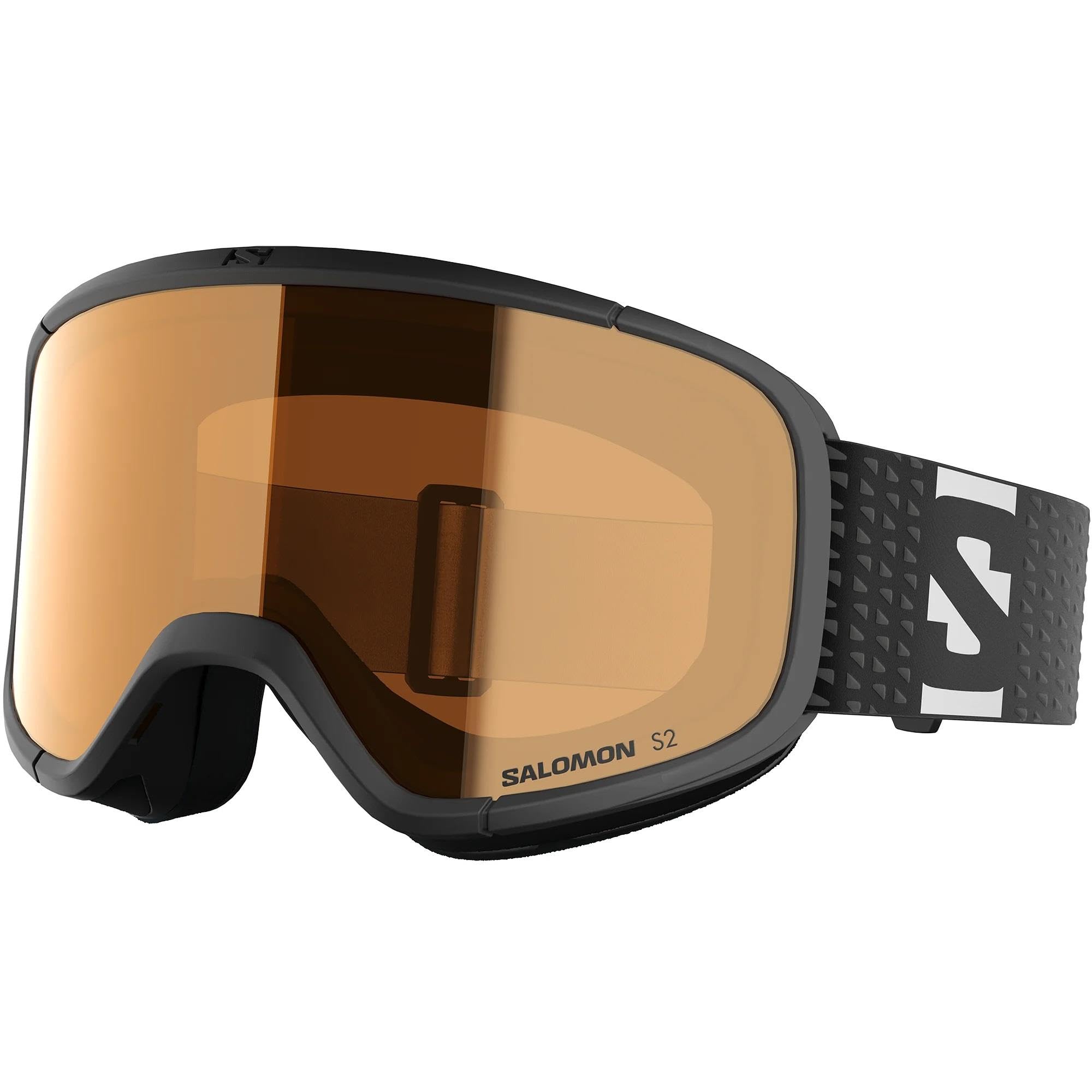 Salomon AKSIUM 20 ACCESS, Ski Goggles, Unisex, Optimal Comfort Fit, Resistant Materials, Flash Mirror Lens, BLACK, One Size