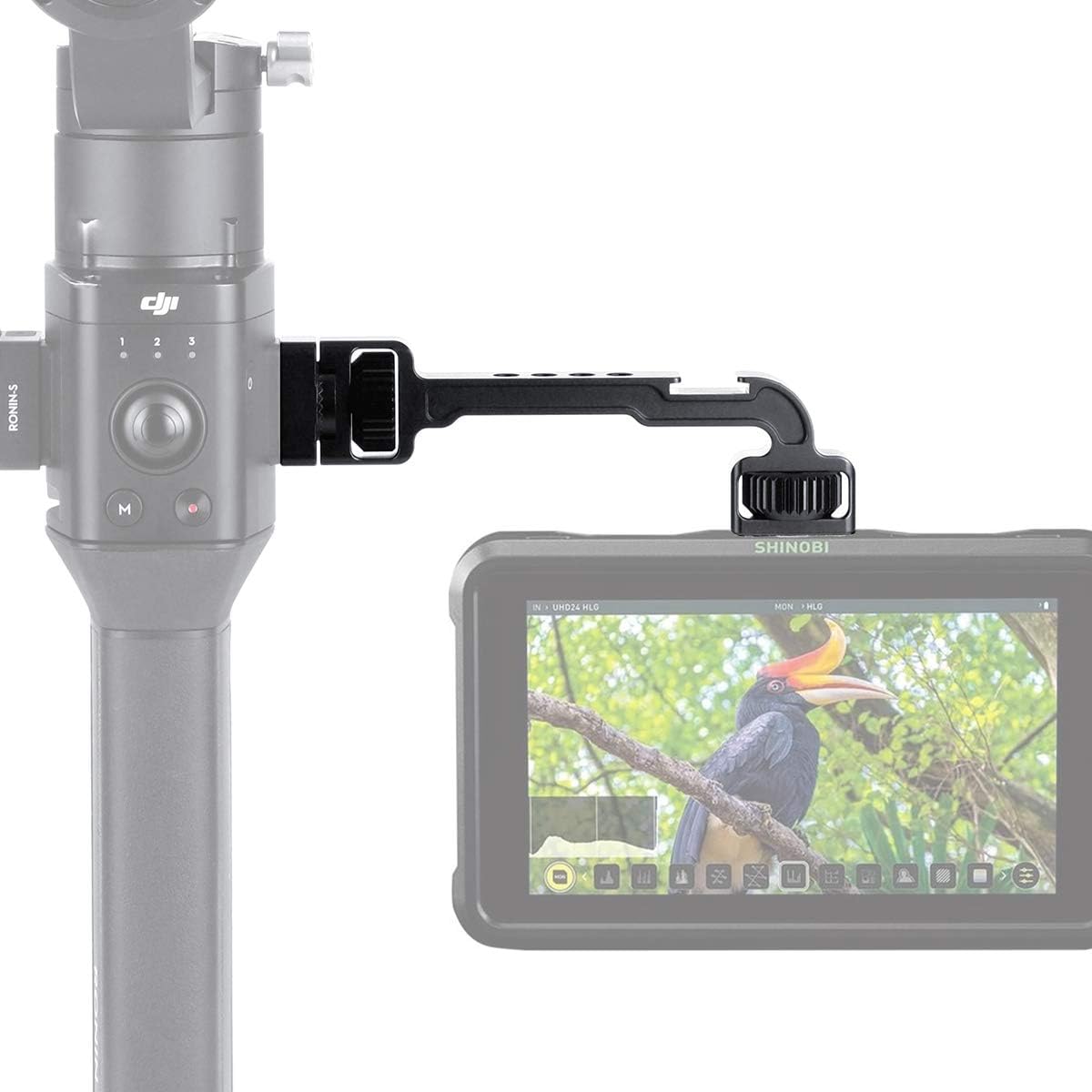 Ronin S SC Monitor Mount Extension Plate Bracket Magic Arm w Cold Shoe Mount for Microphone LED Video Light for DJI Ronin-S SC Gimbal Accessories