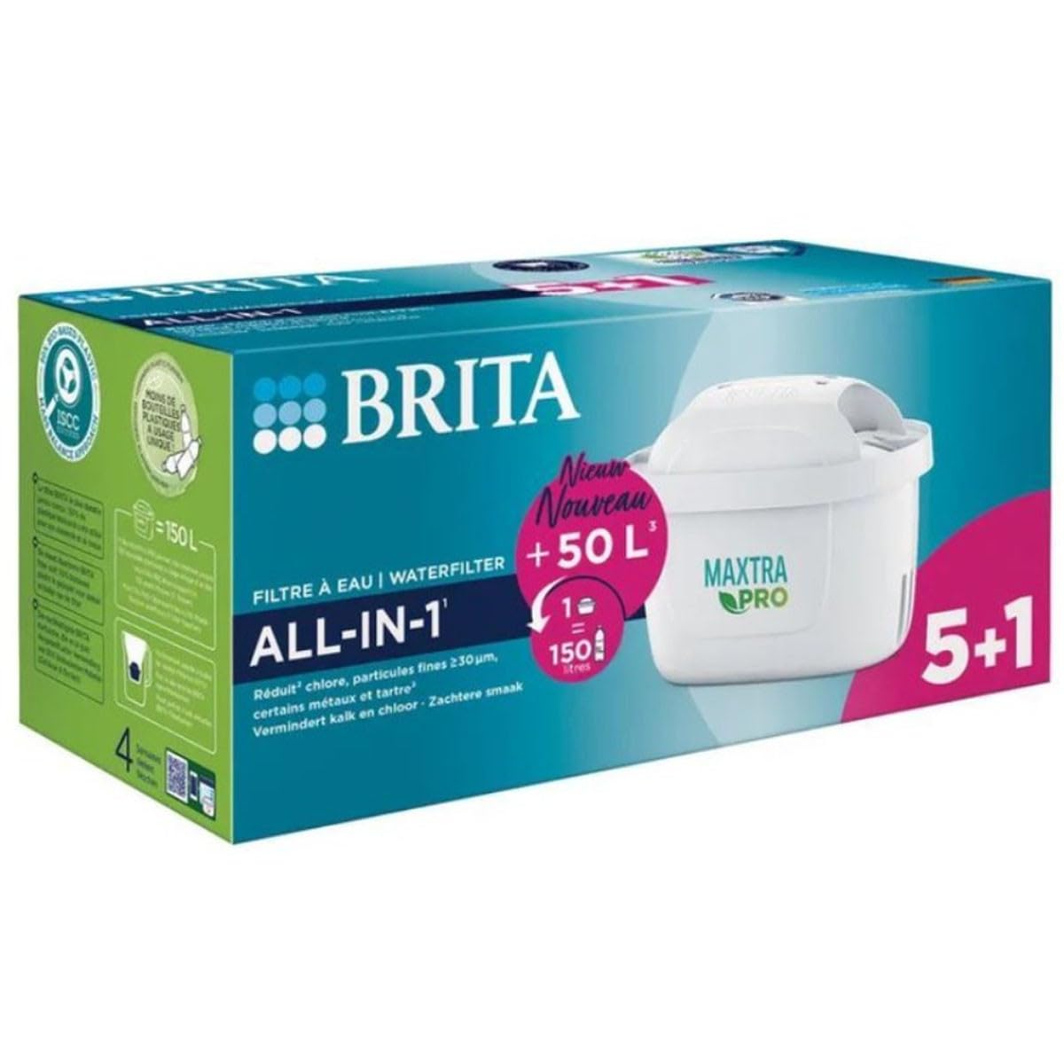 SOS Accesorio - Filtro de agua para cafetera, cafetera BRITA 1050932 (6 unidades)