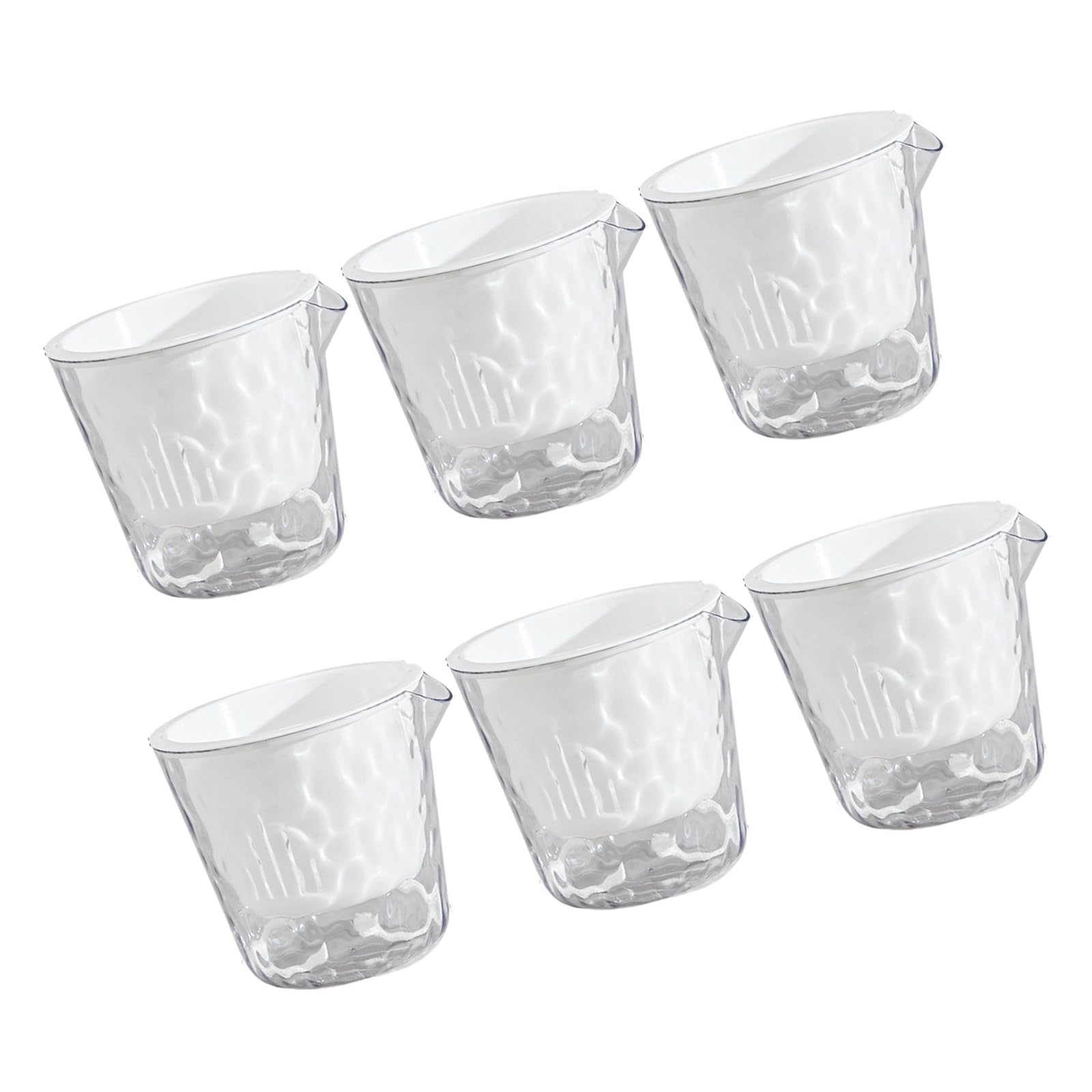 HDOYTXXM 6X Elegant Semi Clear Gardening Vessels Featuring Practical Water Reservoir for Simple Flower Maintenance Hydroponic Gardening Pots