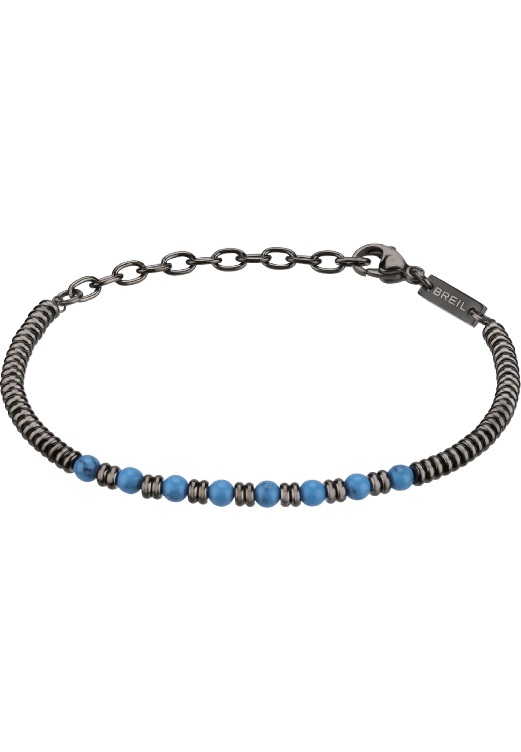 BREIL Pulsera colección B FENCE de acero con piedras para hombre