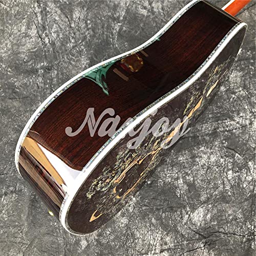 GaYouny Guitare Acoustique de Bois de Bois Solide de 41 Pouces, Toute la Guitare Solide Beatirce (Color : Guitar and… - Les Beatles, Paul McCartney, John Lennon, RIngo Starr, George Harrison GaYouny Guitare Acoustique de Bois de Bois Solide de 41 Pouces, Toute la Guitare Solide Beatirce (Color : Guitar and… – Image 6